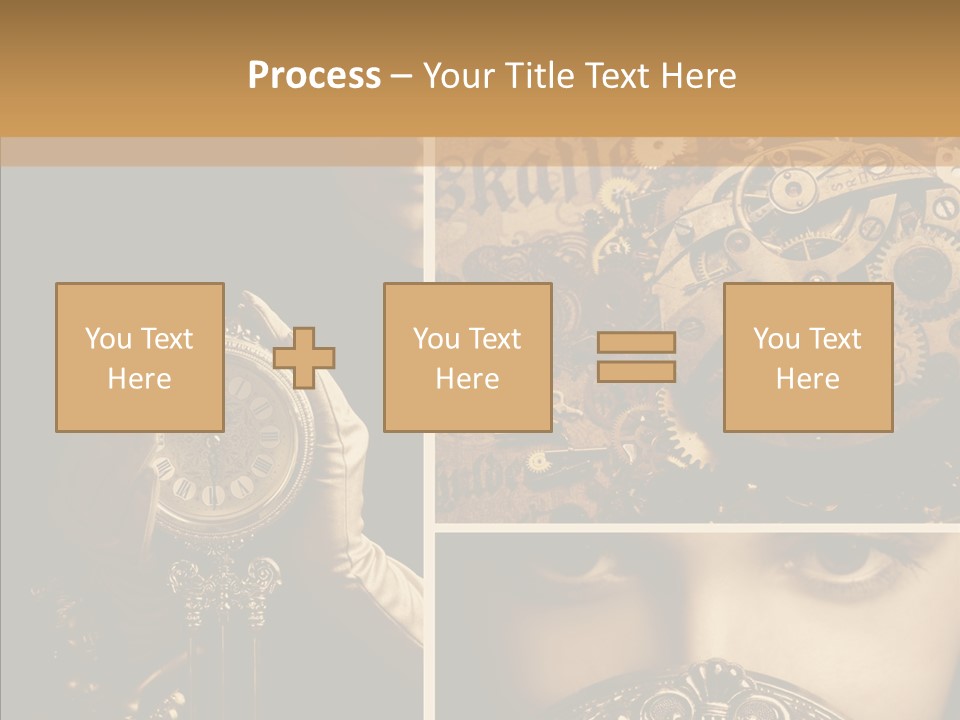 Circle Statue Vintage PowerPoint Template
