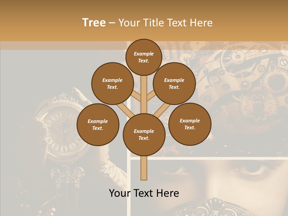 Circle Statue Vintage PowerPoint Template