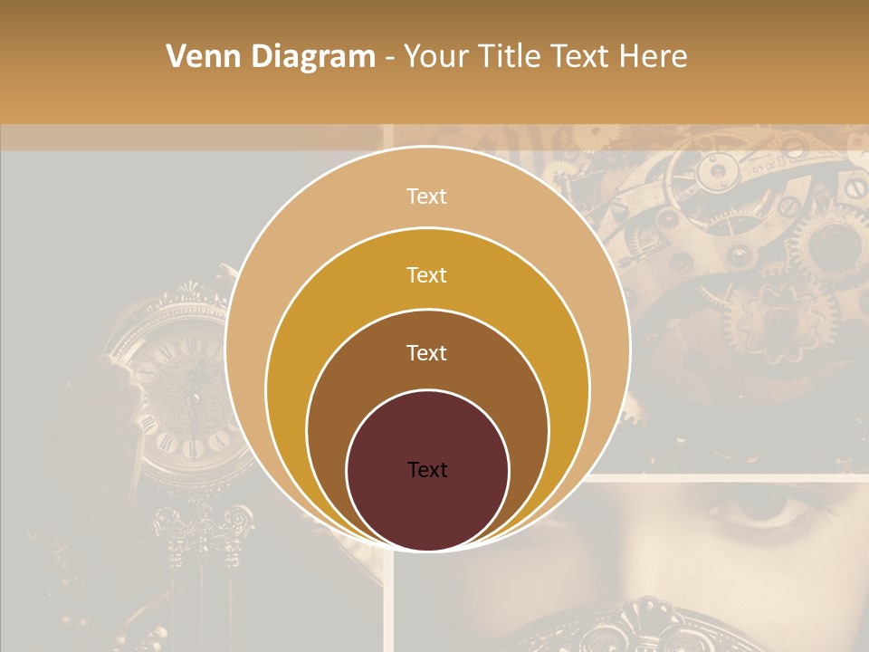 Circle Statue Vintage PowerPoint Template