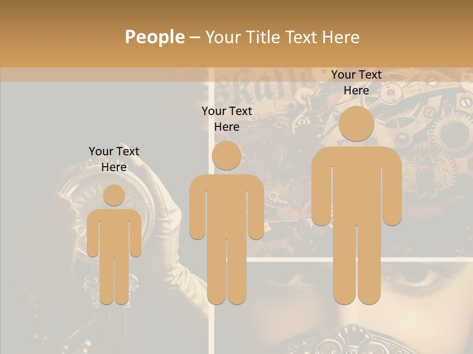 Circle Statue Vintage PowerPoint Template