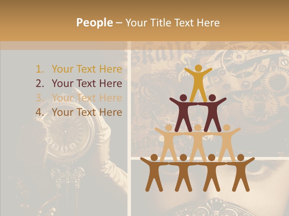 Circle Statue Vintage PowerPoint Template