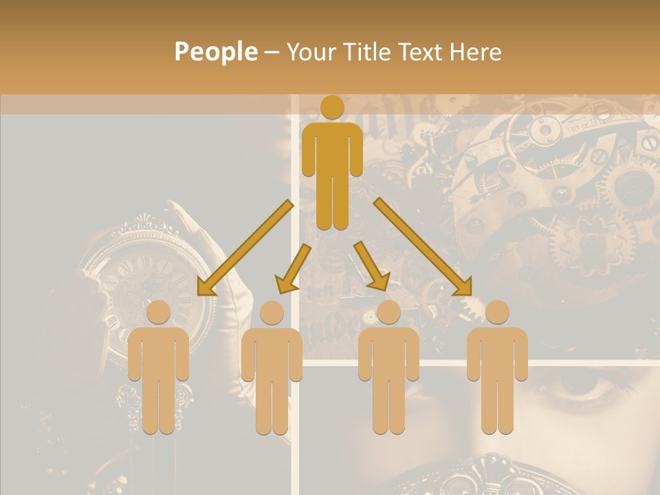 Circle Statue Vintage PowerPoint Template