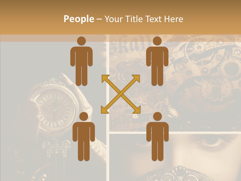 Circle Statue Vintage PowerPoint Template