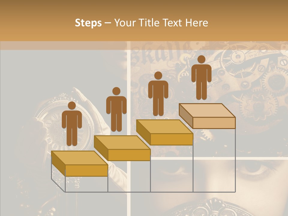 Circle Statue Vintage PowerPoint Template