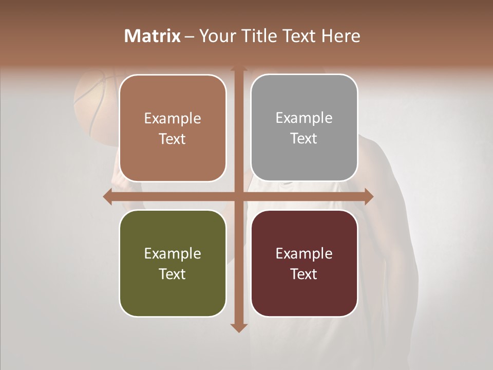 Basket Beauty Portrait PowerPoint Template