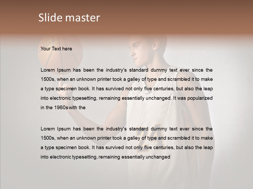 Basket Beauty Portrait PowerPoint Template