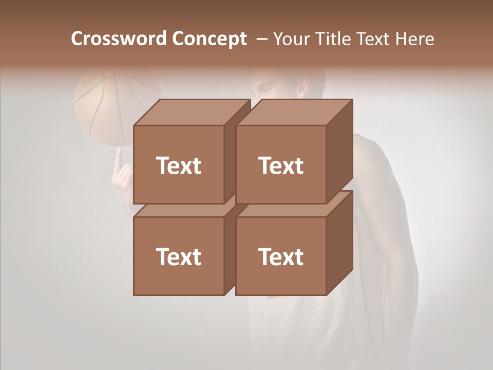 Basket Beauty Portrait PowerPoint Template