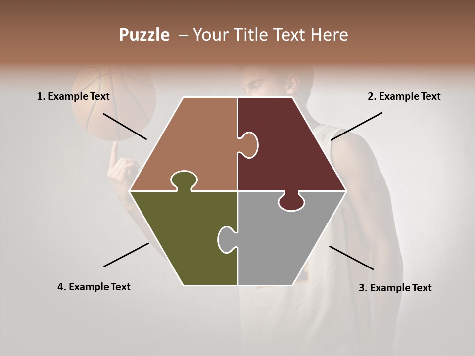 Basket Beauty Portrait PowerPoint Template