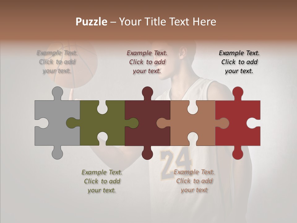 Basket Beauty Portrait PowerPoint Template