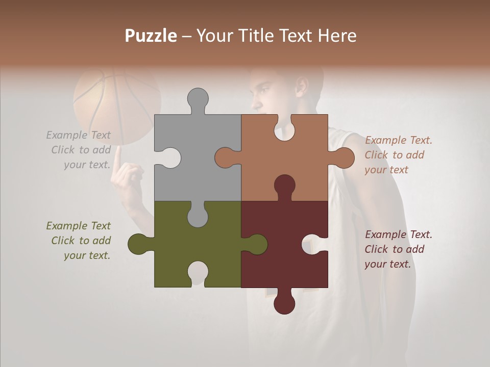 Basket Beauty Portrait PowerPoint Template