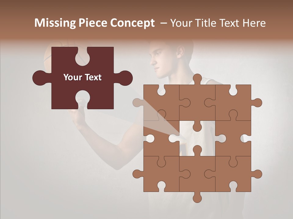 Basket Beauty Portrait PowerPoint Template