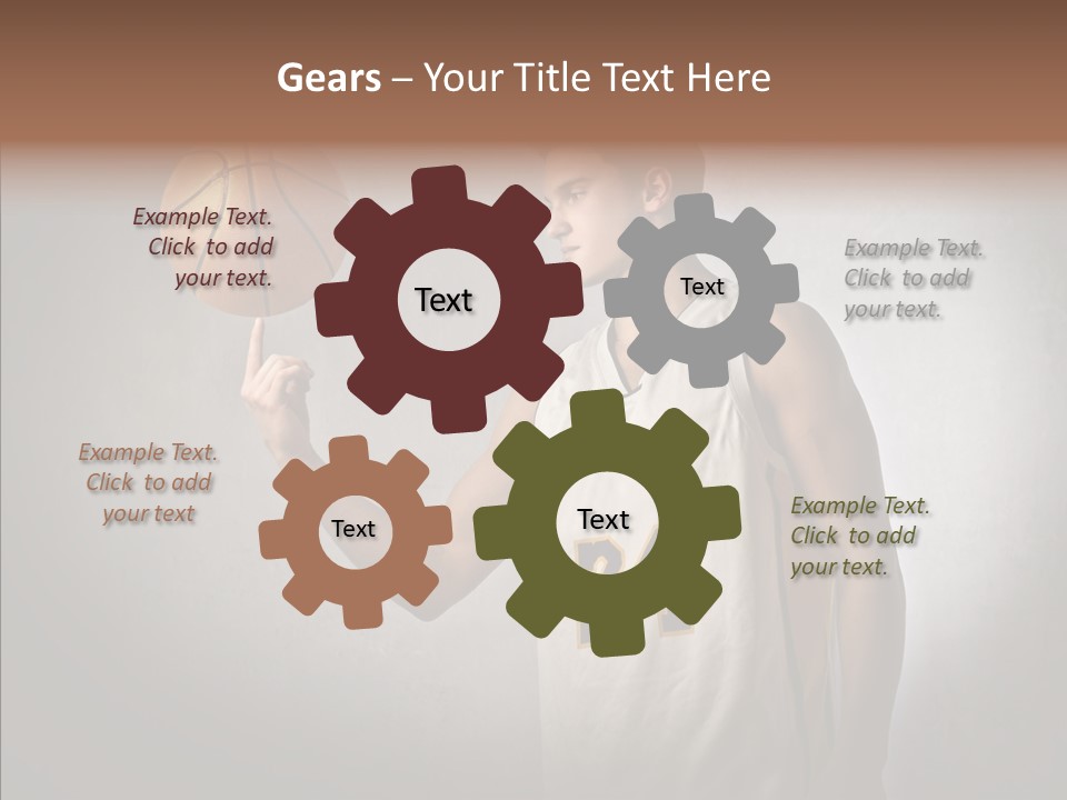 Basket Beauty Portrait PowerPoint Template