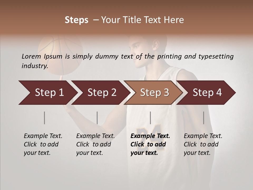 Basket Beauty Portrait PowerPoint Template