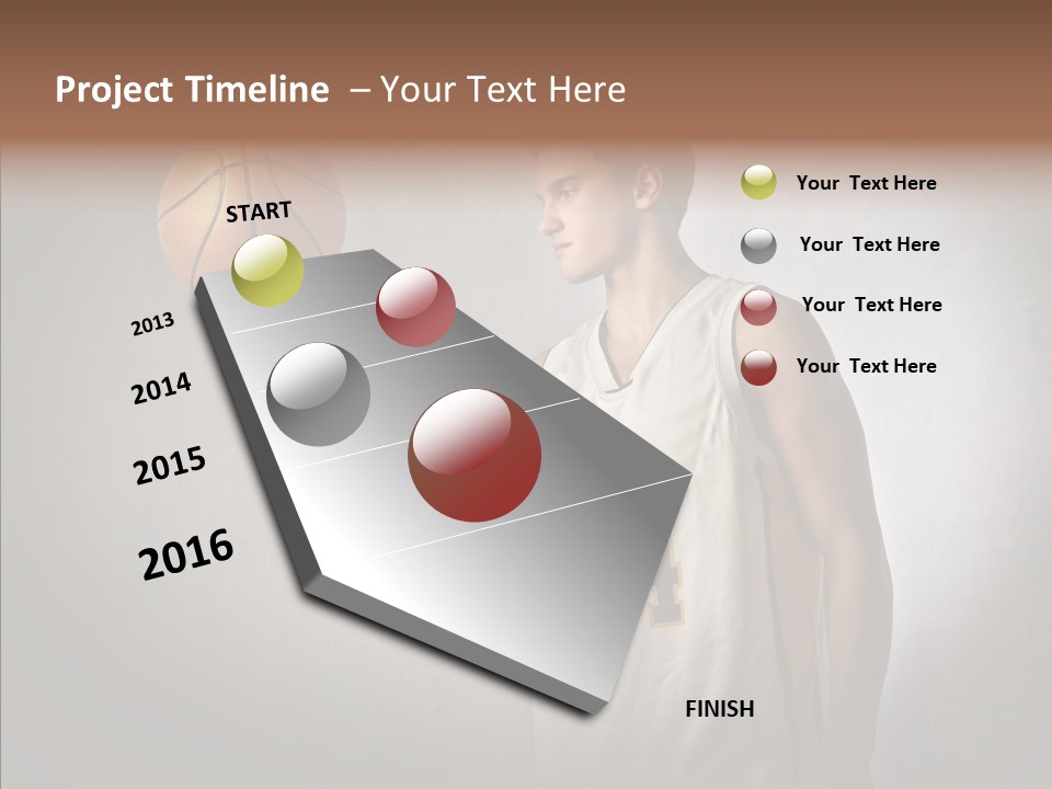 Basket Beauty Portrait PowerPoint Template