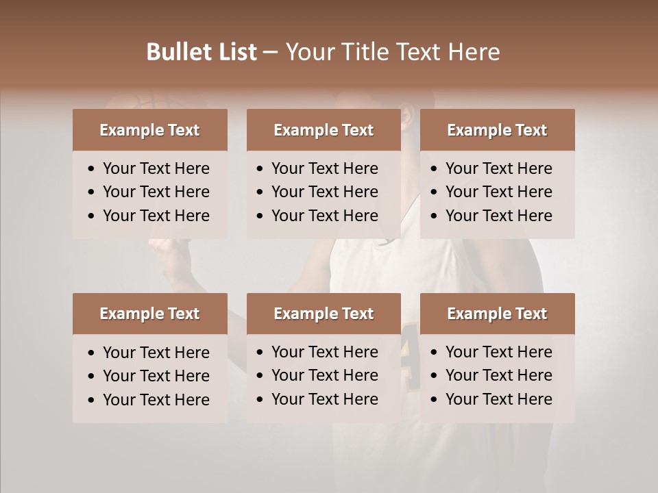 Basket Beauty Portrait PowerPoint Template