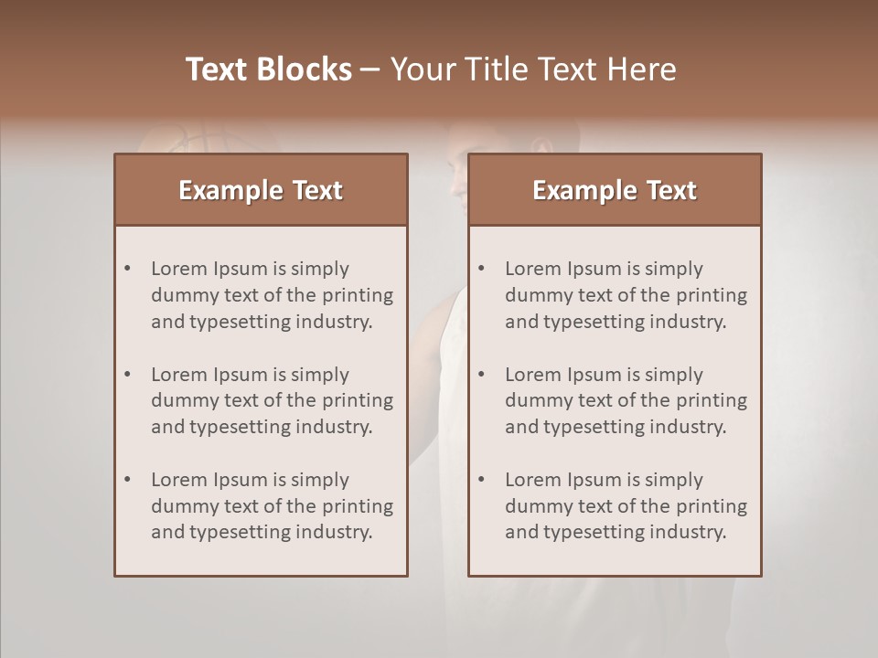 Basket Beauty Portrait PowerPoint Template