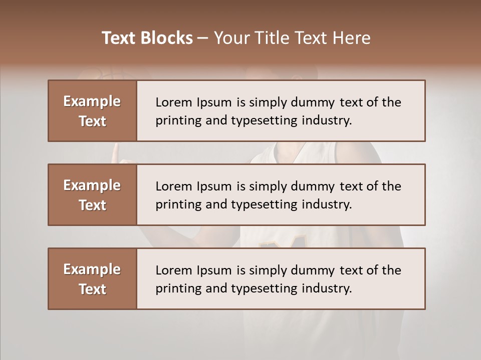 Basket Beauty Portrait PowerPoint Template