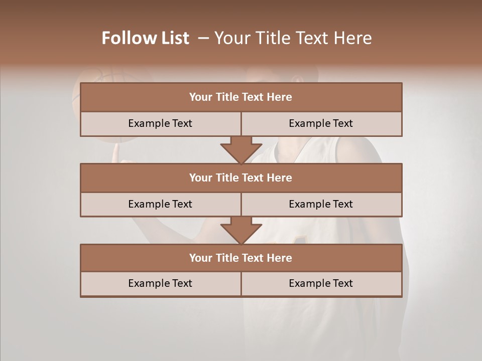 Basket Beauty Portrait PowerPoint Template