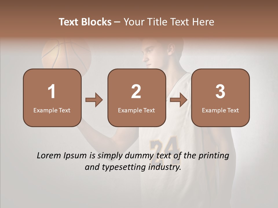 Basket Beauty Portrait PowerPoint Template