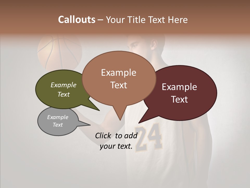 Basket Beauty Portrait PowerPoint Template