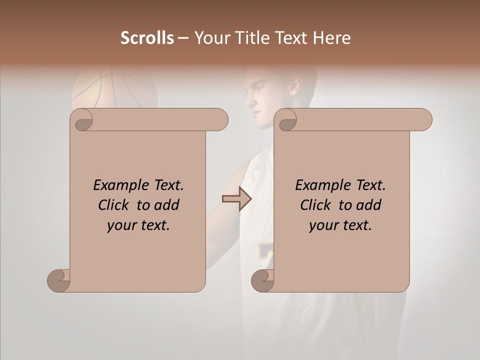 Basket Beauty Portrait PowerPoint Template