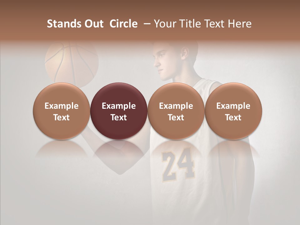 Basket Beauty Portrait PowerPoint Template