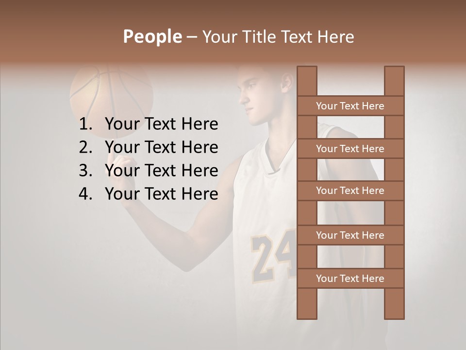 Basket Beauty Portrait PowerPoint Template