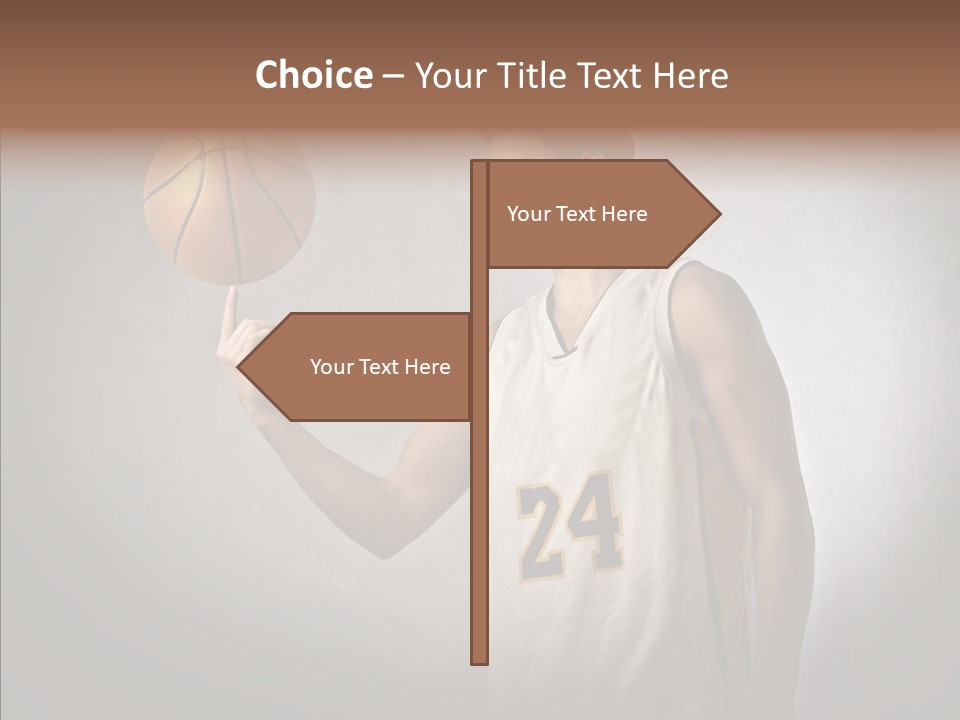 Basket Beauty Portrait PowerPoint Template