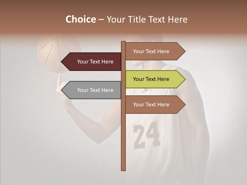 Basket Beauty Portrait PowerPoint Template