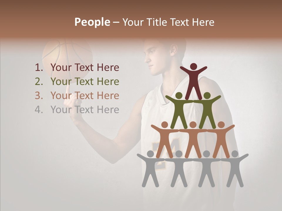 Basket Beauty Portrait PowerPoint Template