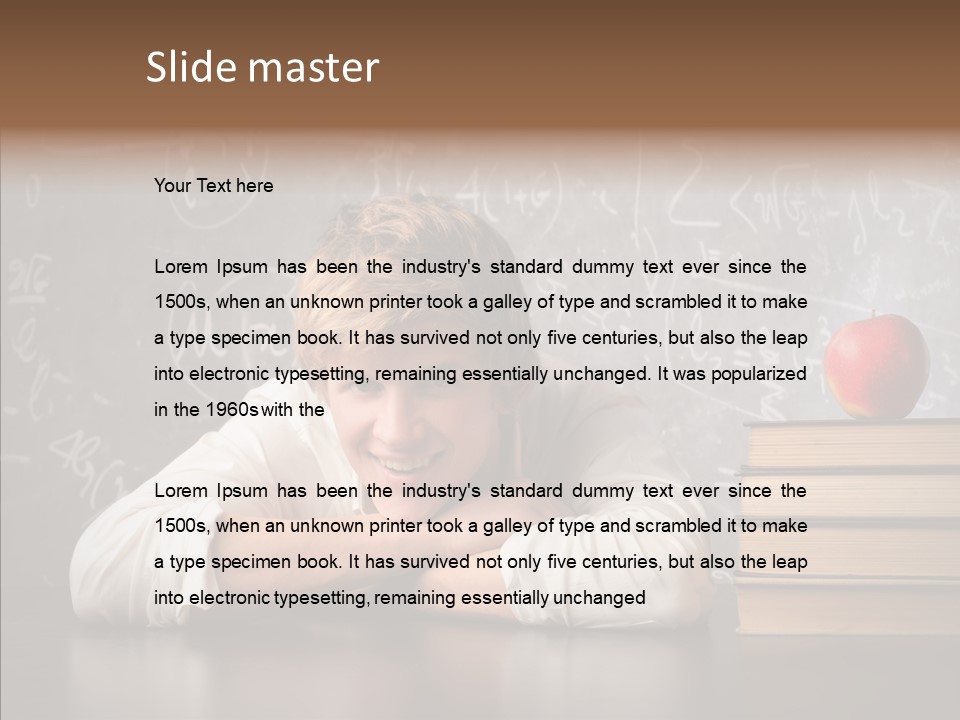 Education Lyceum White PowerPoint Template