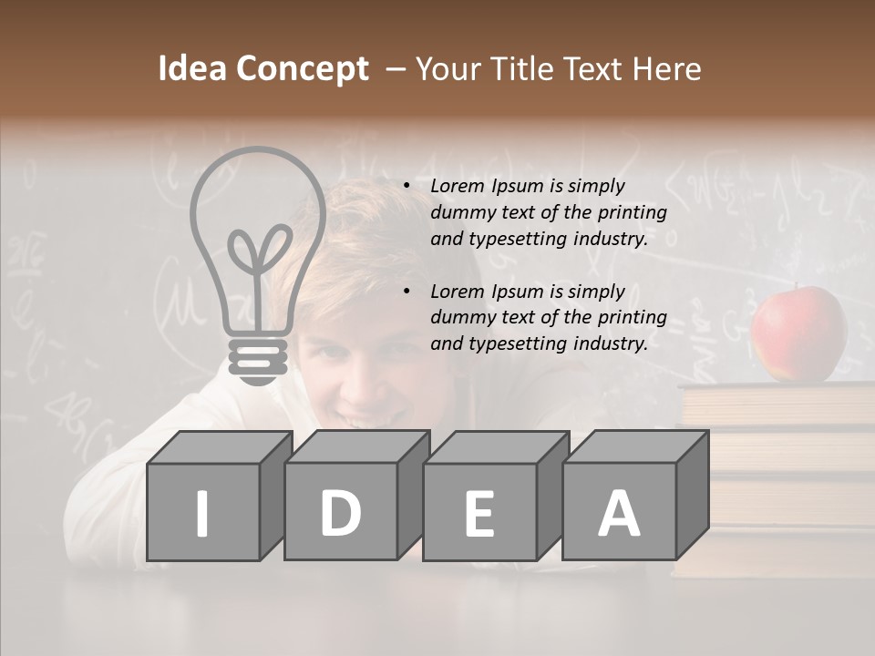 Education Lyceum White PowerPoint Template