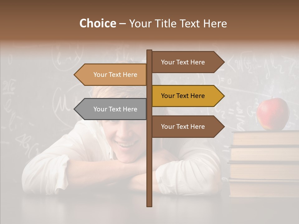 Education Lyceum White PowerPoint Template