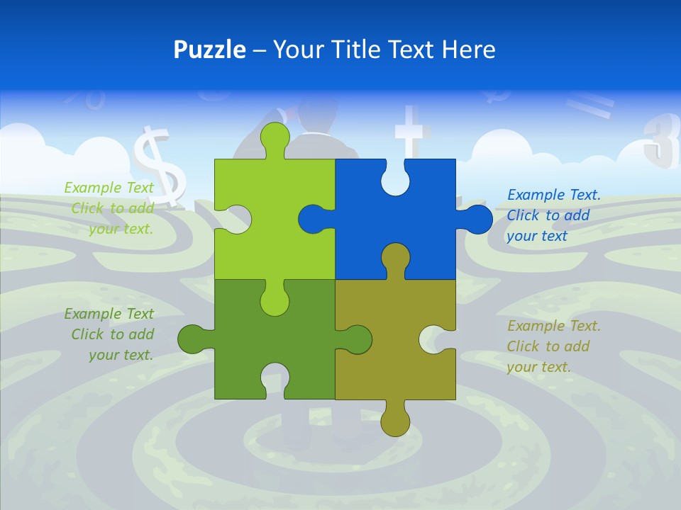 Male Professional Metaphor PowerPoint Template