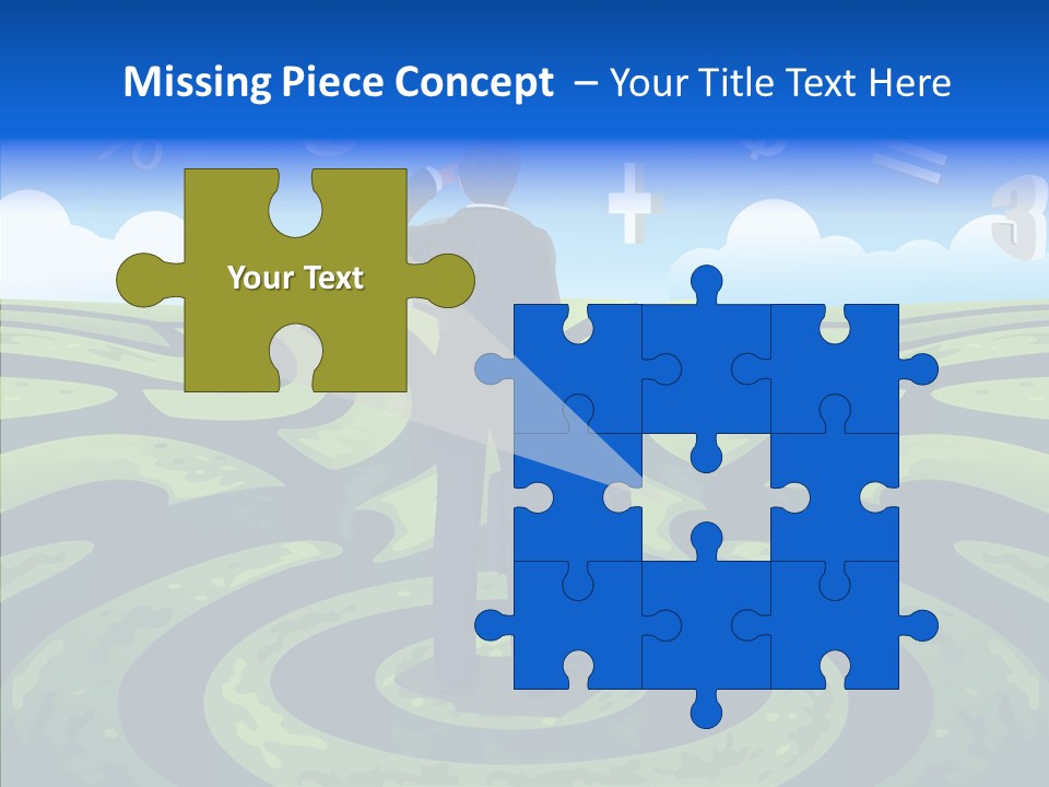 Male Professional Metaphor PowerPoint Template