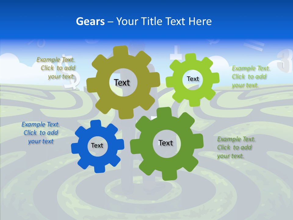 Male Professional Metaphor PowerPoint Template