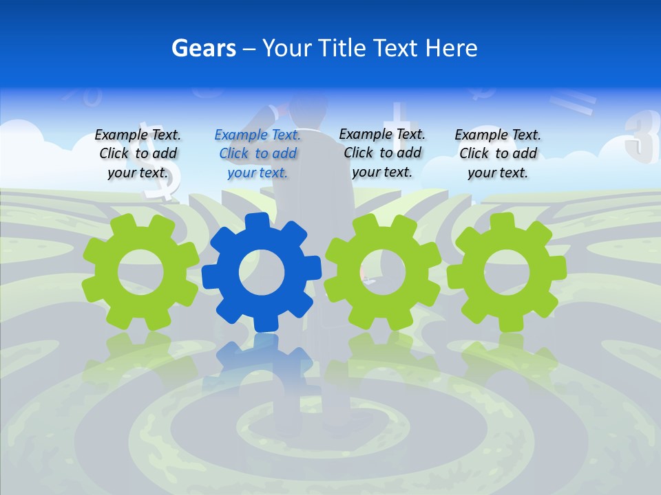 Male Professional Metaphor PowerPoint Template