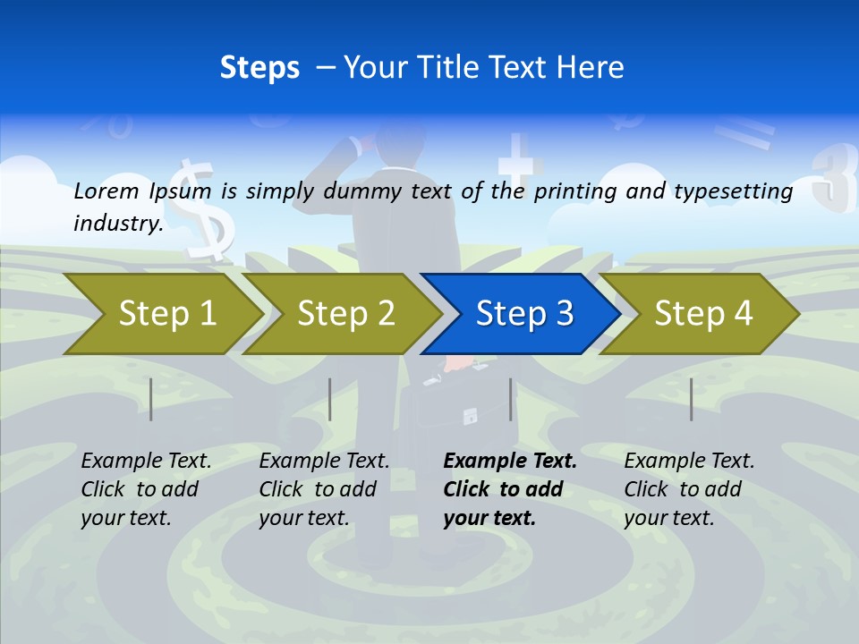 Male Professional Metaphor PowerPoint Template