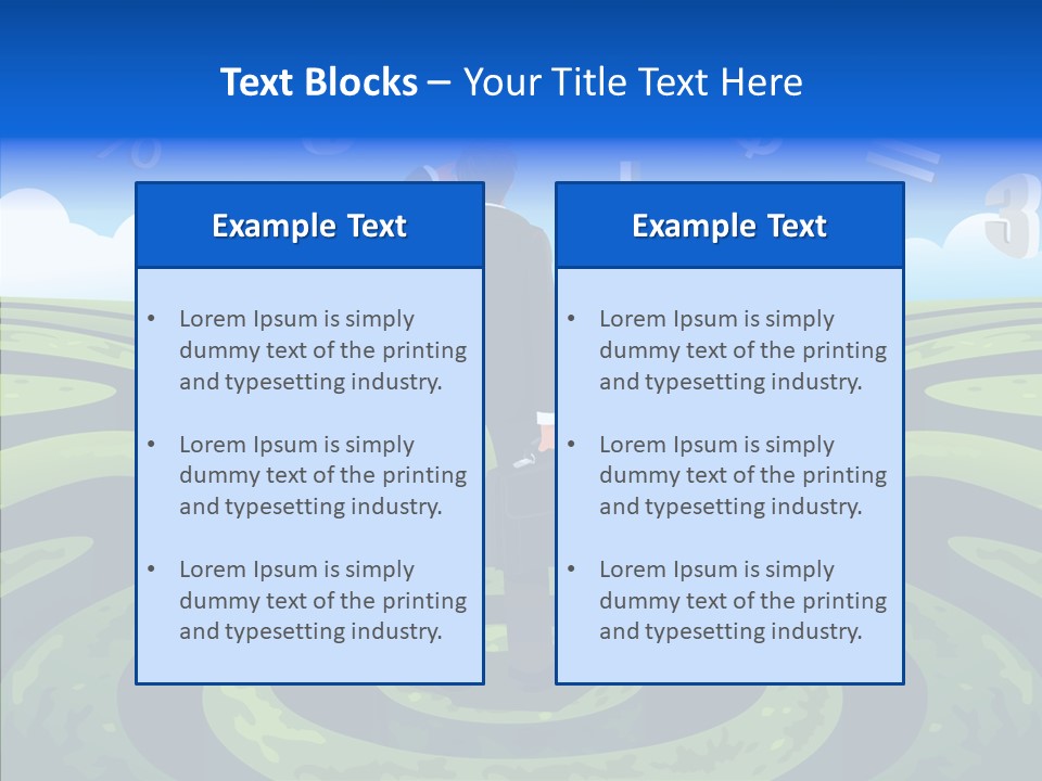 Male Professional Metaphor PowerPoint Template