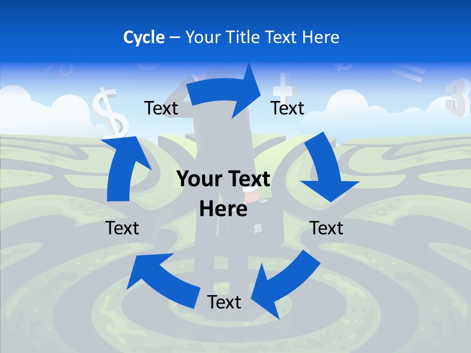 Male Professional Metaphor PowerPoint Template
