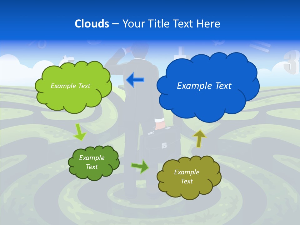 Male Professional Metaphor PowerPoint Template