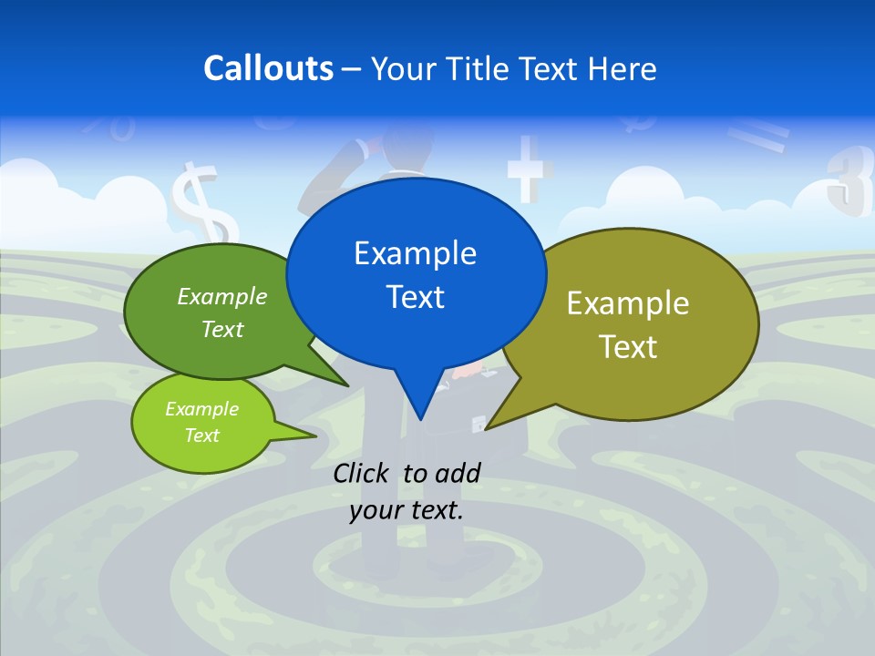 Male Professional Metaphor PowerPoint Template