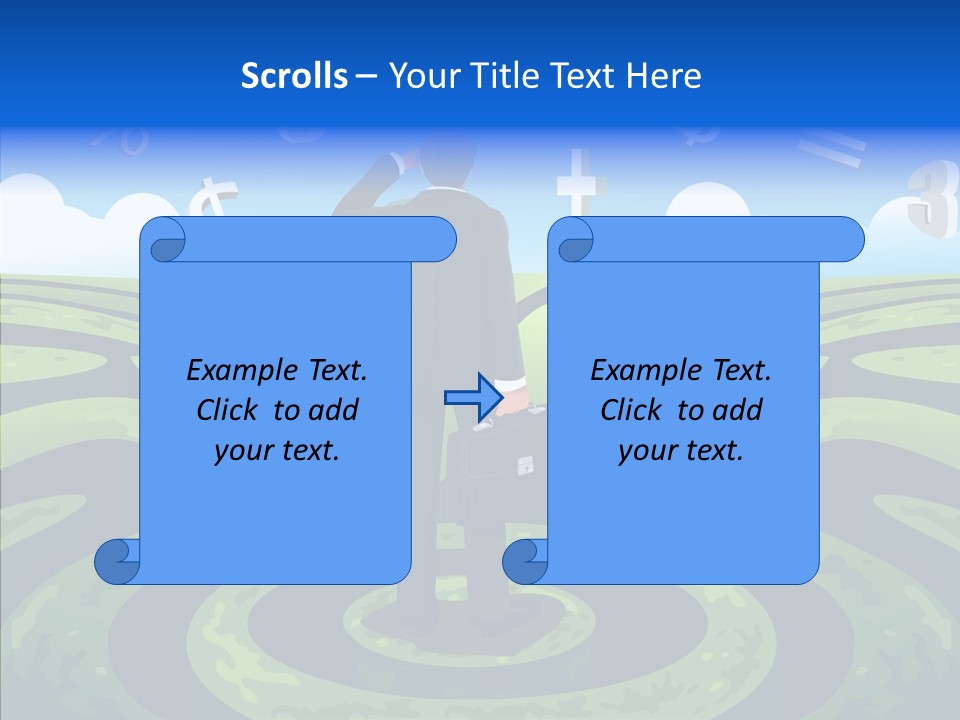 Male Professional Metaphor PowerPoint Template