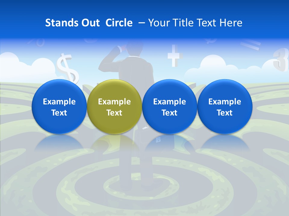 Male Professional Metaphor PowerPoint Template