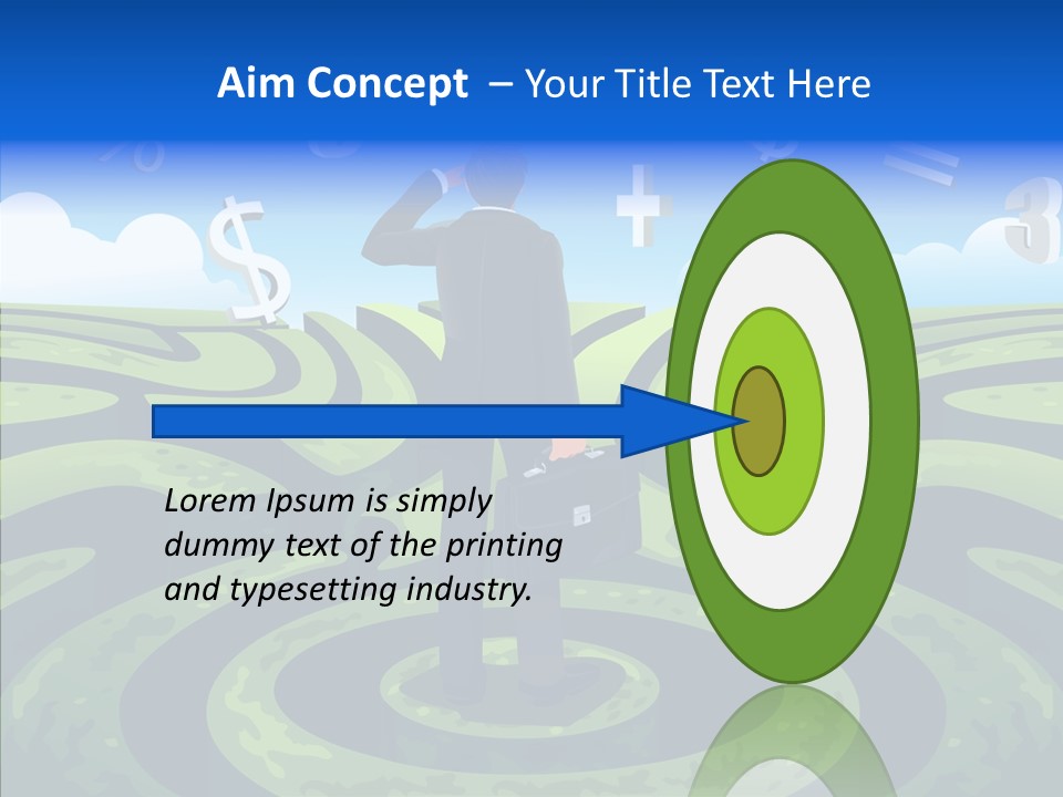 Male Professional Metaphor PowerPoint Template