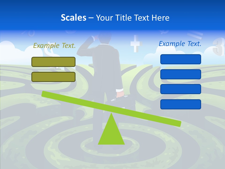 Male Professional Metaphor PowerPoint Template