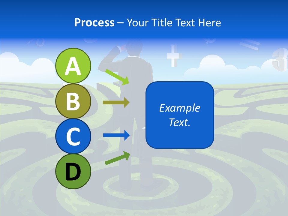Male Professional Metaphor PowerPoint Template