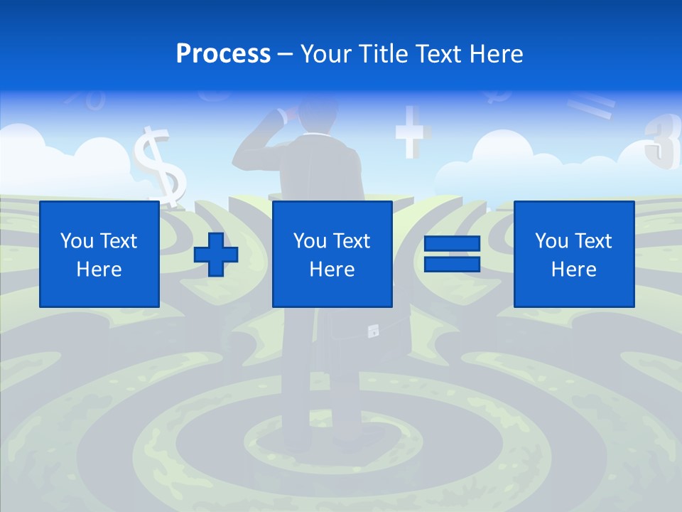 Male Professional Metaphor PowerPoint Template