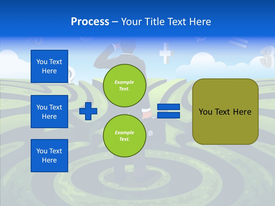 Male Professional Metaphor PowerPoint Template