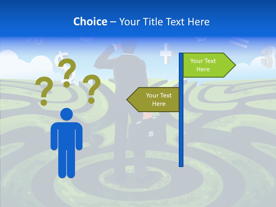 Male Professional Metaphor PowerPoint Template